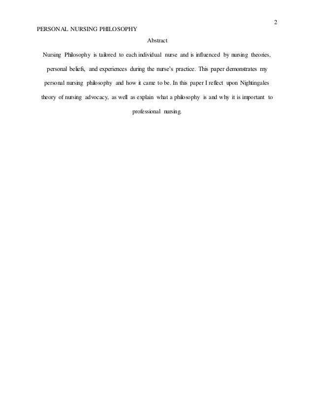 personal philosophy of nursing essay examples nursing philosophy paper metaparadigm